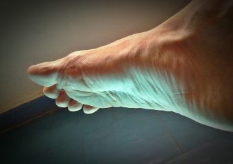 man's foot