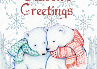 Watercolor Ice Bears